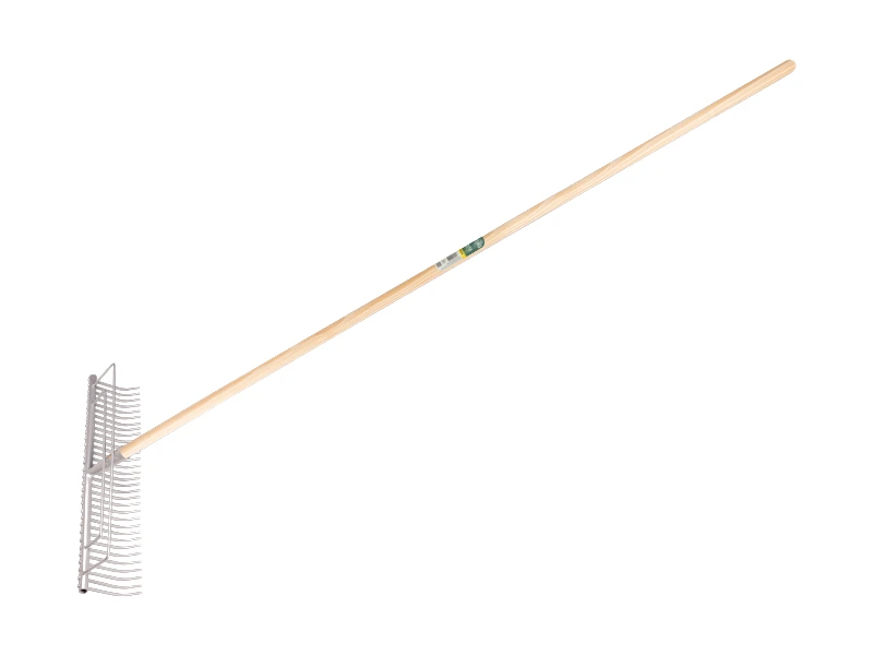 [1315612] Grashark ATLAS staal 60 cm met 32 gebogen tanden, beugel en steel 170 x 2,8 cm. FSC 100%