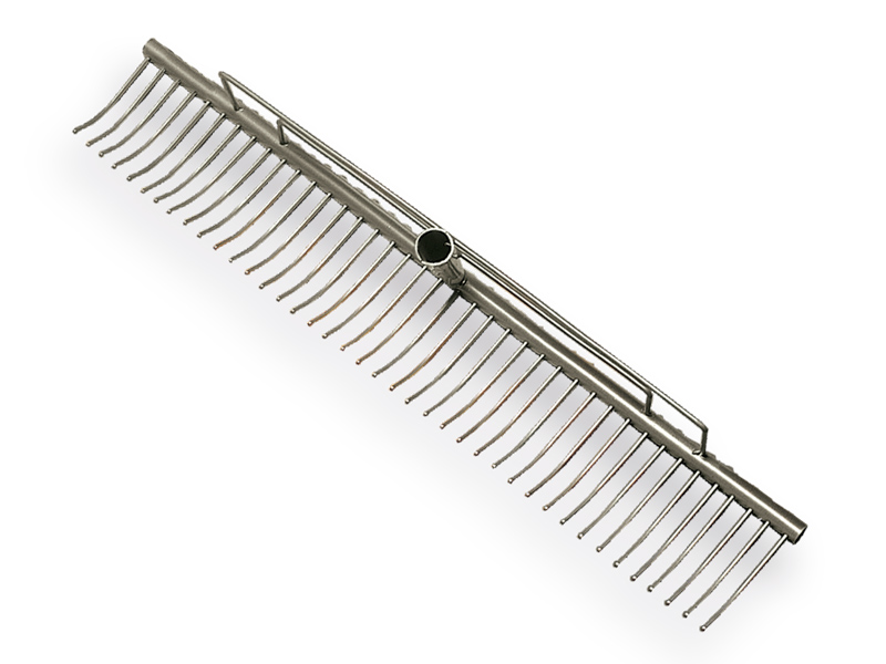 [1315615] Rasenrechen ATLAS Stahl 70 cm mit 40 gebogenen Zinken und Bügel, ohne Stiel