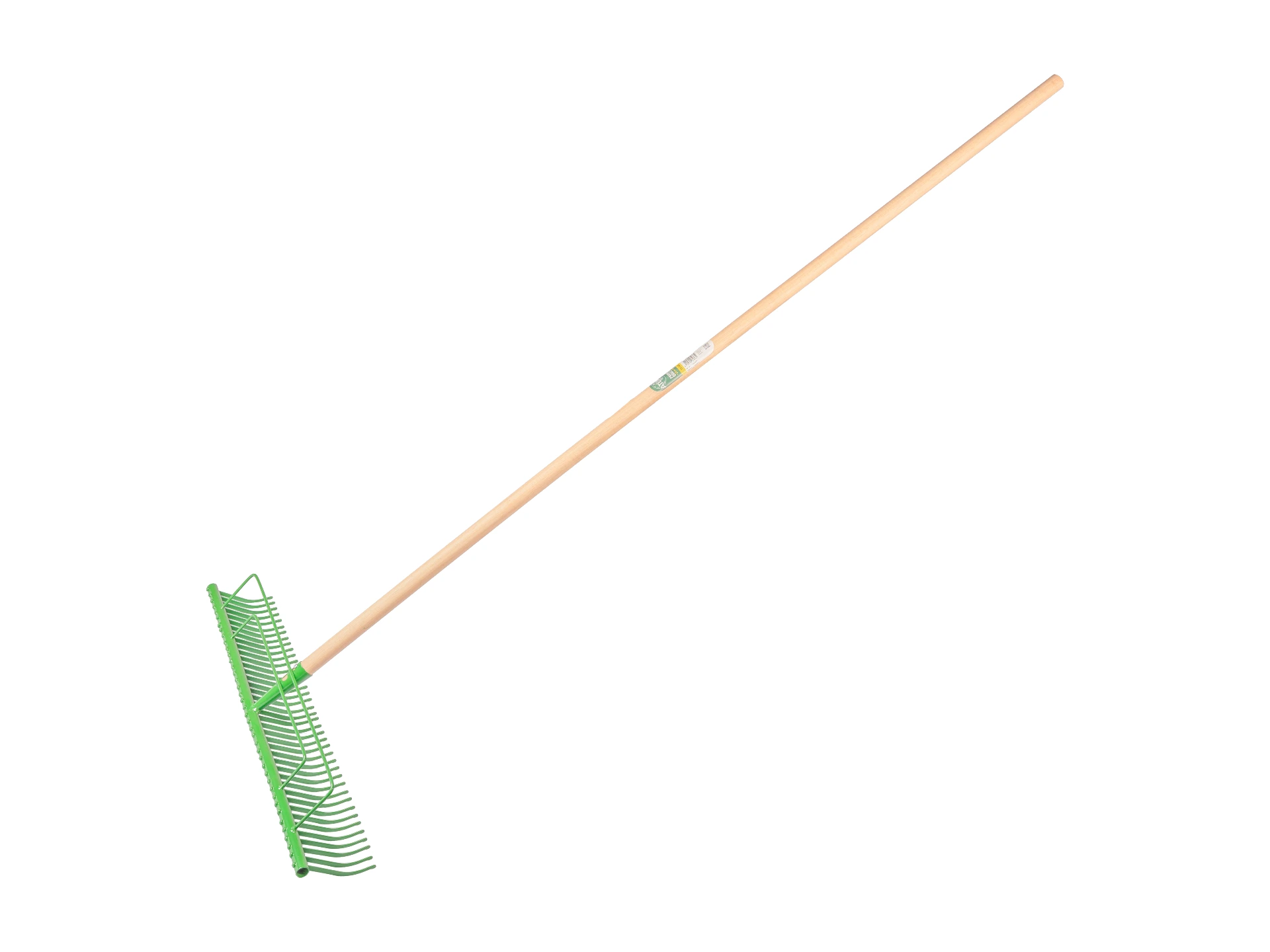 [1315617] Lawn rake ATLAS steel 70 cm with 40 bent tines, bracket and handle 170 x 2.8 cm