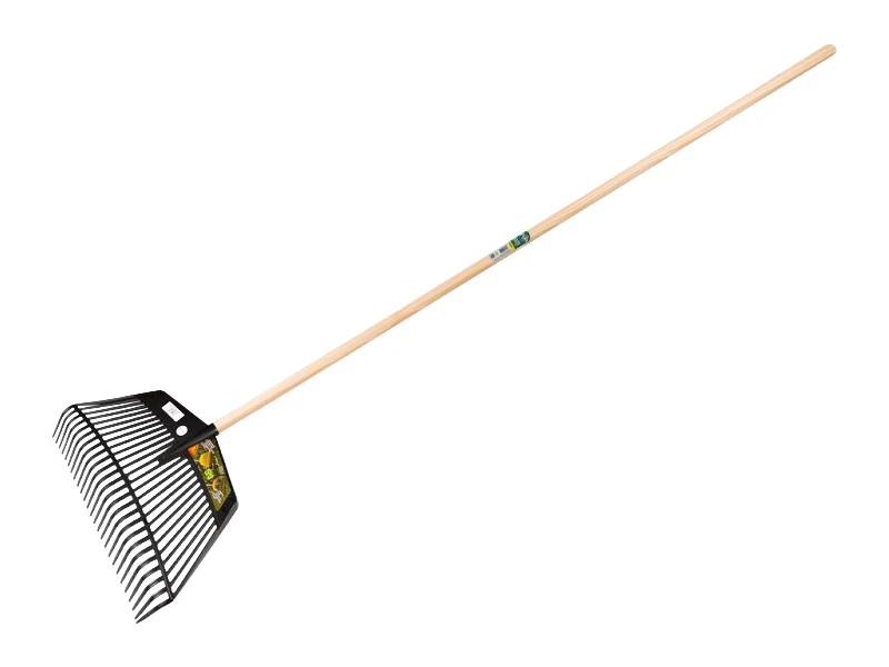 [1316012] Combi leaf rake JOST REGA nylon black, 26 teeth, 60 cm wide, with ATLAS handle 150 x 2.8 cm