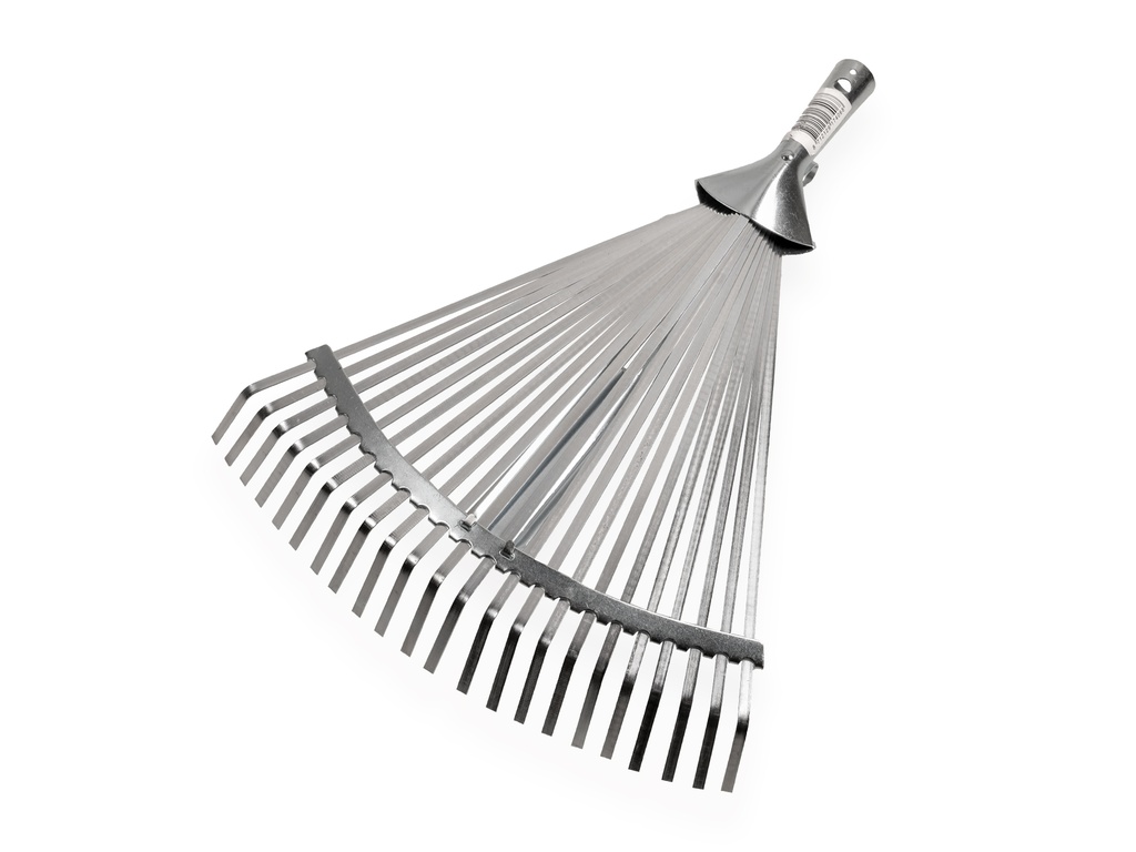 [1317406] Râteau à feuilles ATLAS galvanisé ajustable, 22 dents plates, largeur 28-42 cm, sans manche