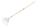 Laubrechen Jimmy verzinkt, 22 runde Zinken, mit IKAPE Stiel 150 x 2,4 cm. FSC 100%