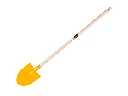 Children's shovel Jimmy Kids pointed yellow with wooden handle