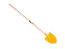 Kid's shovel pointed yellow with tapered handle