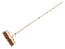 Road construction broom VERO 45B 45 cm, with ATLAS handle 160 x 2.8 cm and wide broom handle bracket