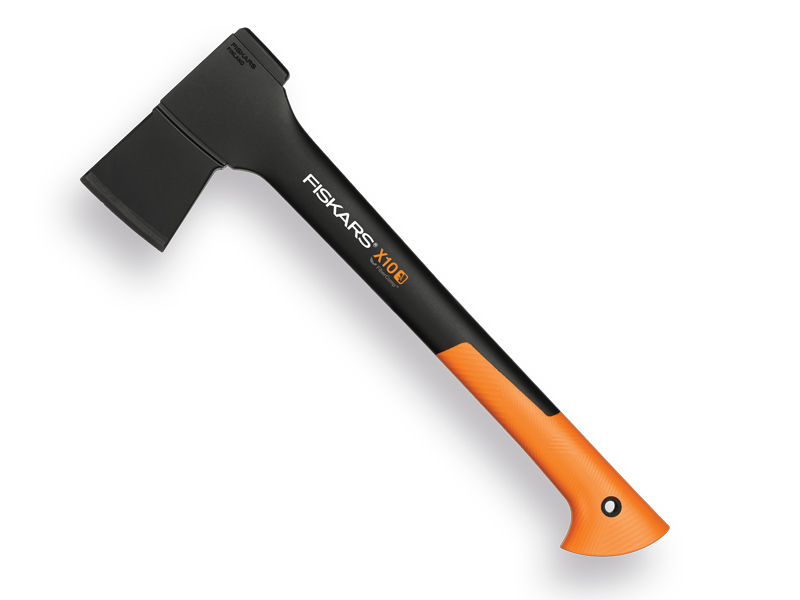 Hache FISKARS X10 universelle S, 1000 grammes, avec manche FiberComp 44 cm
