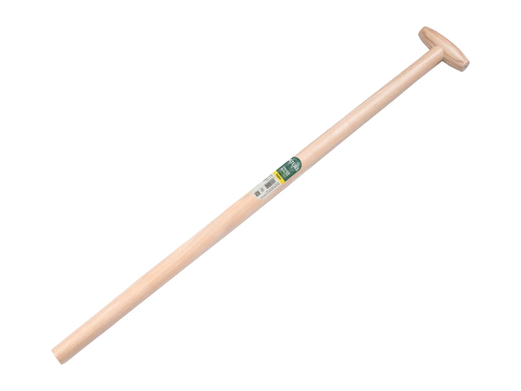 [210790] Manche de pelle ATLAS 95 cm droit, avec poignée en T percée, FSC 100%
