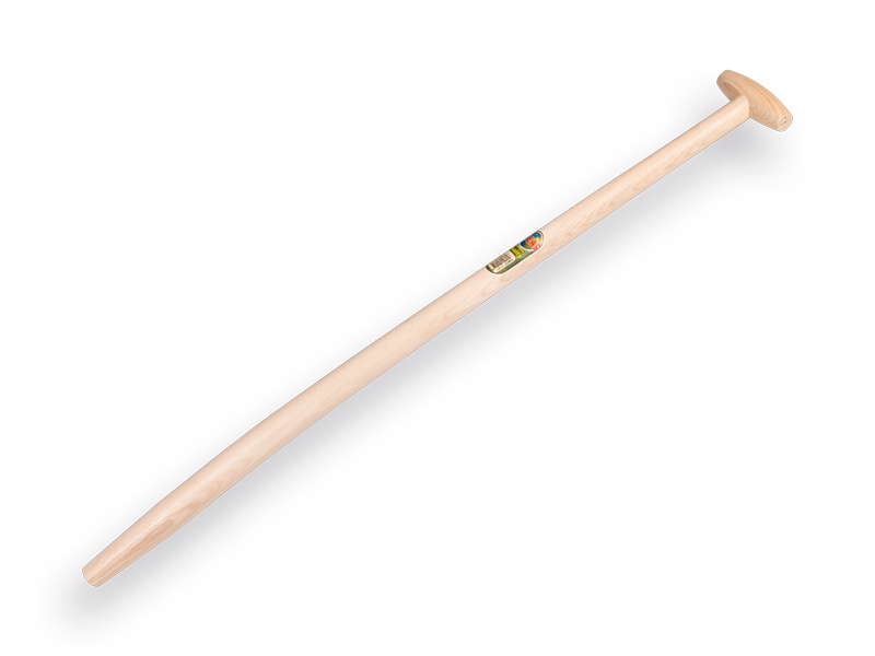 Schaufelstiel ATLAS 100 cm gebogen, gespitzt für Mistgabel mit Tülle
