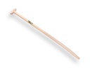 Shovel handle ATLAS 120 cm extra strong bent, with through-mount T-grip, FSC 100%
