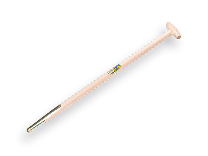 Spitvorksteel ATLAS 95 cm recht, met veerbus en doorgestoken hilt, geboord