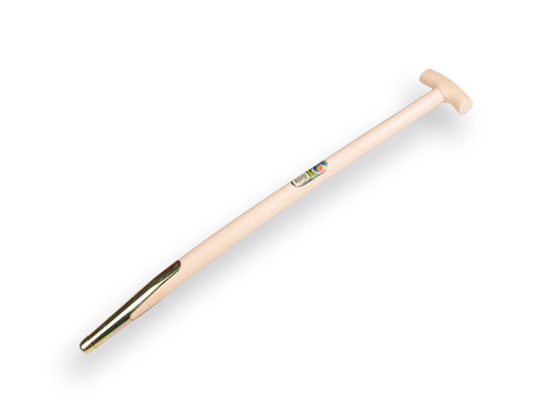 [211300] Manche de fourche à fumier ATLAS 85 cm courbé, avec douille à ressort et poignée en T, percé, FSC 100%