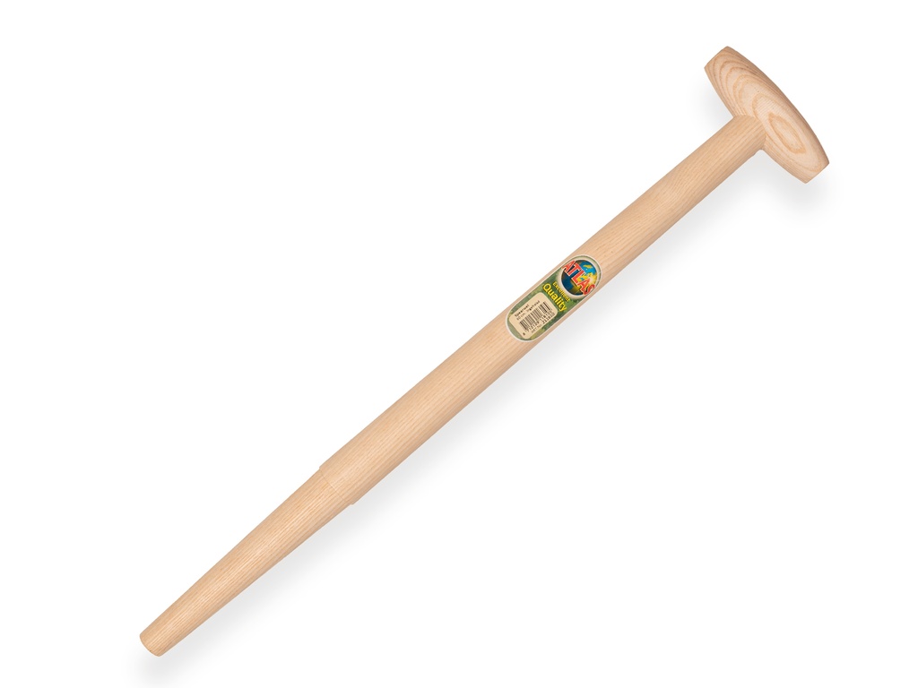 [211610] Spade handle ATLAS 60 cm milled end, with through-mount T-grip, for S&J spade