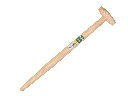 Spade handle ATLAS 60 cm milled end, with through-mount T-grip, for S&J spade