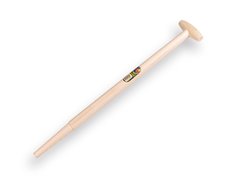 [211620] Spade handle ATLAS 75 cm milled end, with through-mount T-grip, for S&J spade, FSC 100%