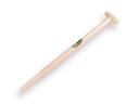 Spade handle ATLAS 75 cm milled end, with through-mount T-grip, for S&J spade, FSC 100%