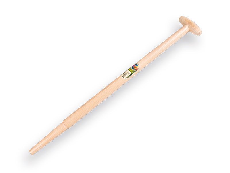 Spatenstiel ATLAS 80 cm eingefräst, mit durchgesteckter T-Griff, für S&J-Spaten