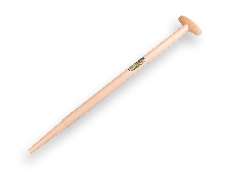 [211633] Spade handle ATLAS 80 cm milled end, through-mount T-grip, thin point for old model S&J, FSC 100%