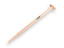 Spade handle ATLAS 80 cm milled end, through-mount T-grip, thin point for old model S&J