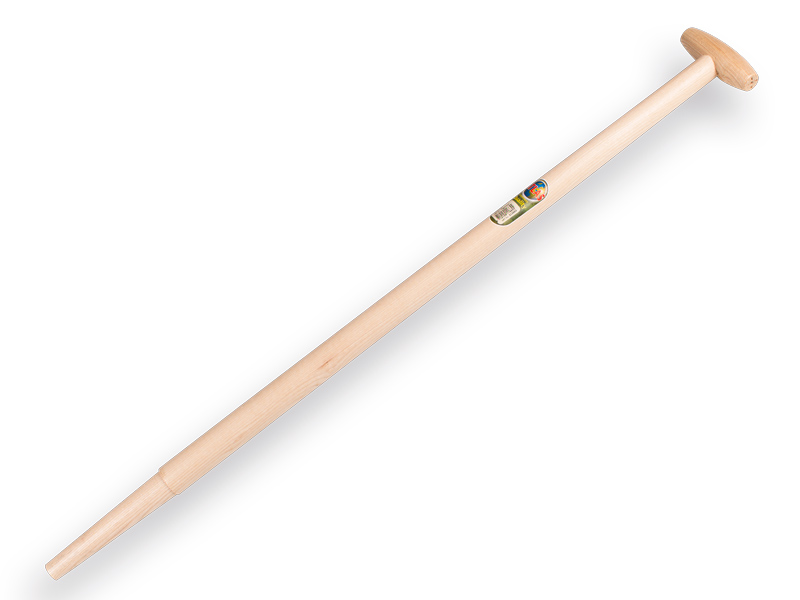 [211665] Spade handle ATLAS 100 cm milled end, with through-mount T-grip, for S&J spade, FSC 100%