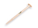 Spade handle ATLAS 70 cm milled end, with T-grip, for S&J spade