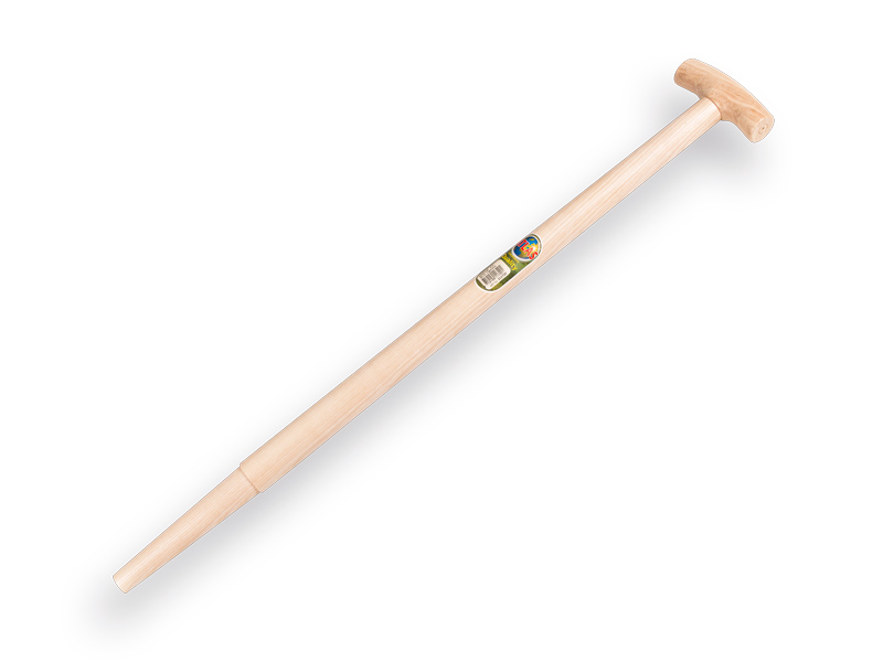 Spade handle ATLAS 80 cm milled end, with T-grip, for S&J spade, FSC 100%