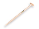 Spade handle ATLAS 80 cm milled end, with T-grip, for S&J spade