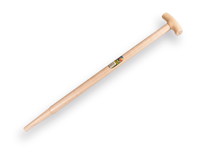 Spatenstiel ATLAS 85 cm eingefräst, mit T-Griff, für S&J Spaten, FSC 100%