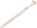 Spatenstiel ATLAS 110 cm eingefräst, mit T-Griff, für S&J Spaten, FSC 100%