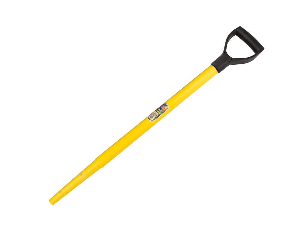 [211803] Spade handle ATLAS plastic 72.5 cm milled end, with 21 mm fiber core and plastic D-handle