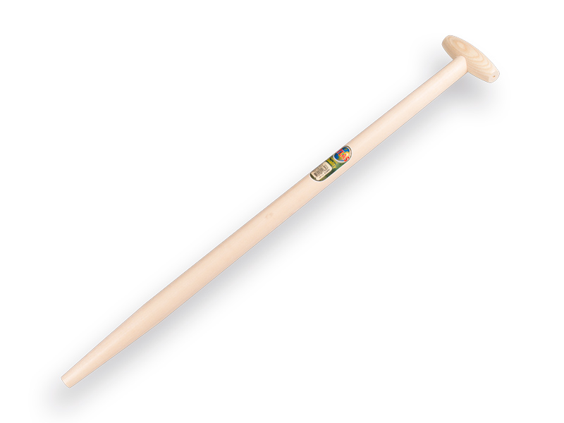 Spatenstiel ATLAS 85 cm nicht eingefräst, mit durchgestecktem T-Griff, für S&J Spaten