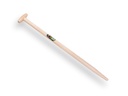 Spade handle ATLAS 95 cm, not milled, with through-mount T-grip, for S&J spade