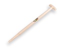 Spade handle ATLAS 80 cm not milled end, with T-grip, for S&J spade, FSC 100%