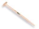 Spade handle ATLAS 80 cm milled end, fiber core, T-grip, for S&J spade, FSC 100%
