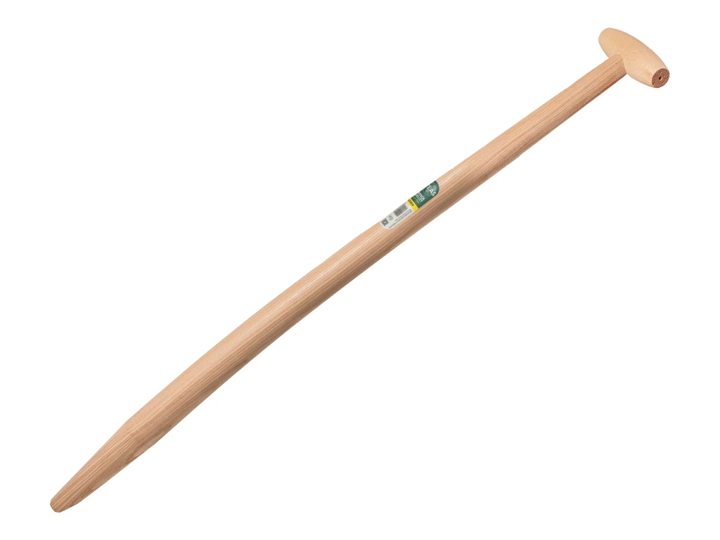 [212400] Spatenstiel ATLAS 85 cm, durchgesteckter T-Griff und schräge Spitze für Lehmspaten Betuwe-Modell (Merkus), FSC 100%
