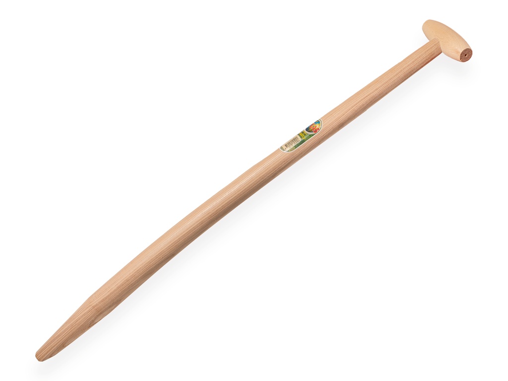 Spatenstiel ATLAS 85 cm, durchgesteckter T-Griff und schräge Spitze für Lehmspaten Betuwe-Modell (Merkus)