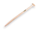 Spade handle ATLAS 95 cm, through-mount T-grip and slanted point for clay spade Betuwe model (Merkus), FSC 100%