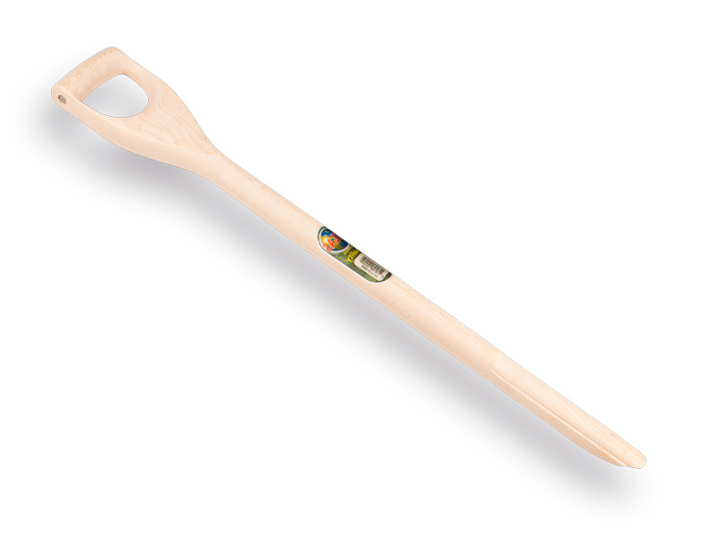 [212870] D-handle 90 cm straight, pointed for fork with forged springs