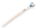 P-D stiel ATLAS gerade, mit Kunststoff D-griff mit holzrolle. Länge 95 cm