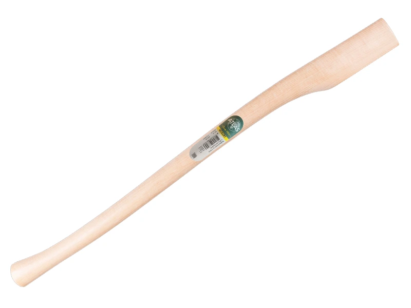 [431430] Bijlsteel ATLAS HICKORY 90 cm gebogen, kopmaat 65 x 30 mm