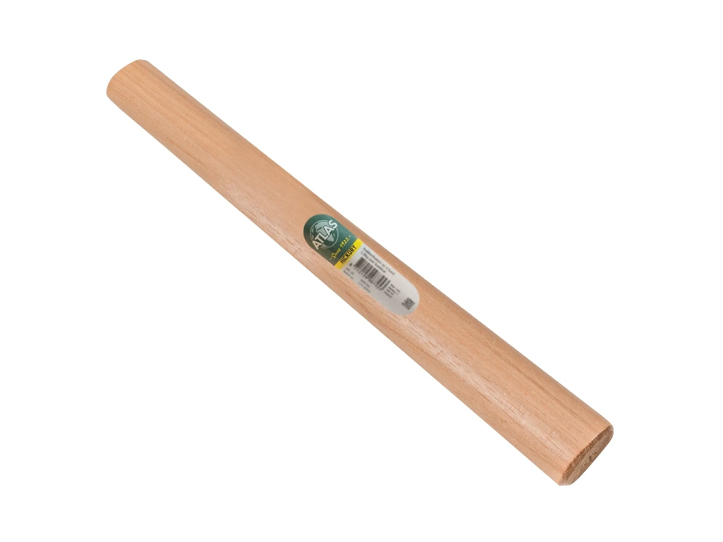 [435240] Manche de marteau en caoutchouc ATLAS hickory 38 cm pour n° 8 et 9, dimensions de tête 34 x 24 mm