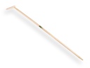 Hoe handle ATLAS 160 x 2,8 cm, with conical tip and bottle-type grip
