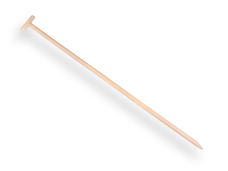 [547950] Hoe handle ATLAS 160 x 3.2 cm, with eccentric point and through-mount T-grip