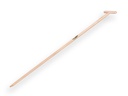Atlas hoe handle 180 x 3.2 cm, with eccentric tip and through-mount T-grip