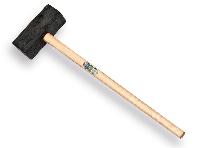 Landbauhammer - Pfostenhammer ATLAS Kunststoff, mit ovalem Stiel 110 cm