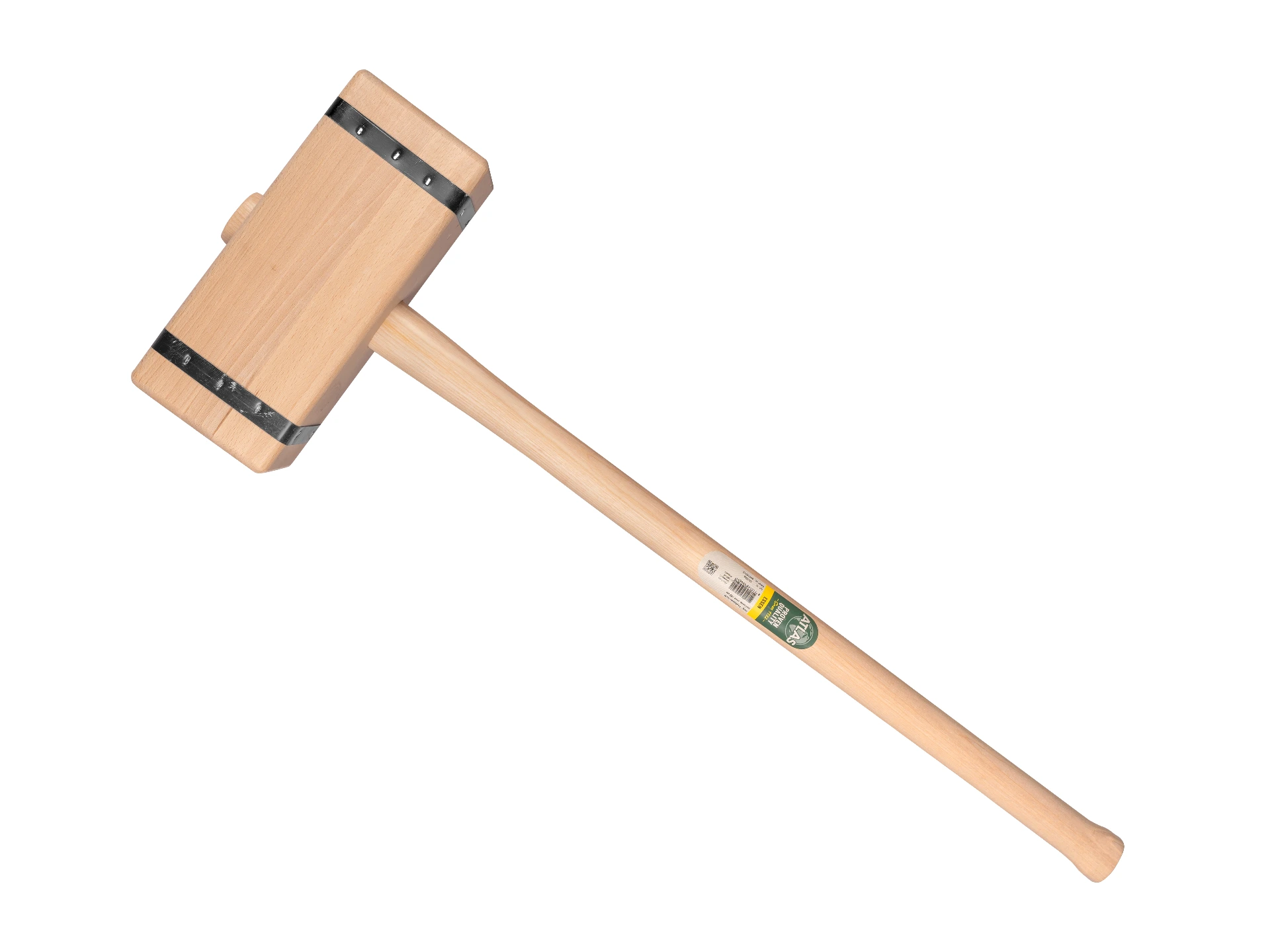 [650950] Sleg - Paalhamer ATLAS recht, gelamineerd Essenhout, met ovale steel 100 cm, FSC 100%