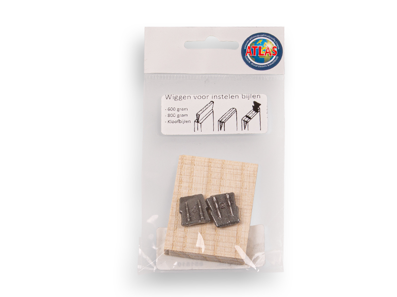 [651810] Axe wedge set, small wooden wedge and 2 metal wedges No. 2