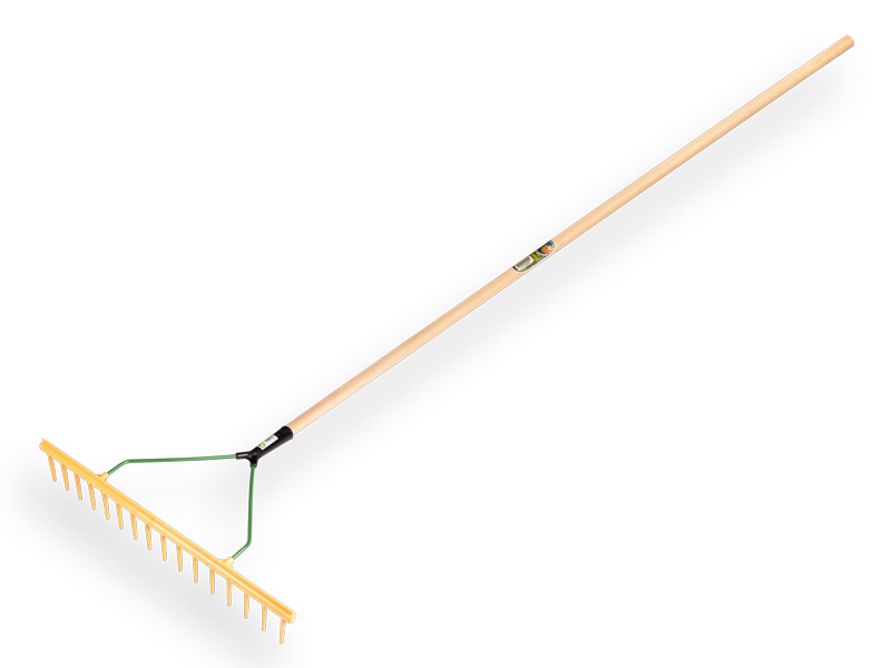 [656027] Polyrechen - Heurechen JOST gerade 16 Zinken 65 cm, mit Kante, mit ATLAS Stiel 160 x 2,8 cm