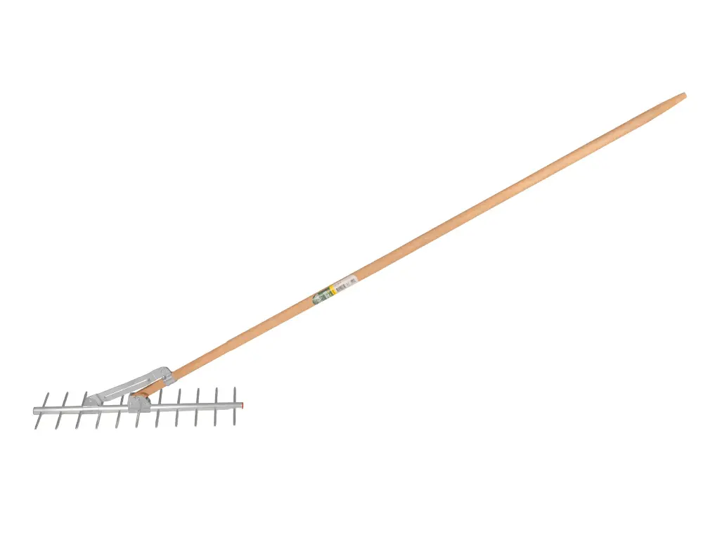 Hay rake OFFNER aluminium 11 tines, with ATLAS handle 160 cm