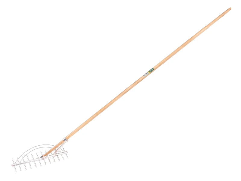 Hay rake OFFNER aluminium 13 teeth, with hay catcher with ATLAS handle 160 x 2.8 cm