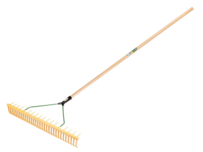 [656091] Polyrechen - Rasenrechen JOST 64 cm, 32 gebogene und 16 haakse Zinken, mit ATLAS Stiel 160 x 2,8 cm